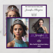 Border Pageant Essentials Autograph Comp Card 招待状 (正面/裏面)