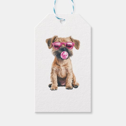 Border Terrier ギフトタグ (正面)