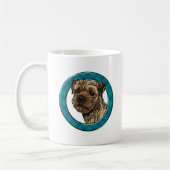 Border terrier コーヒーマグカップ (左)