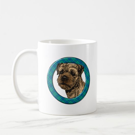 Border terrier コーヒーマグカップ (左)