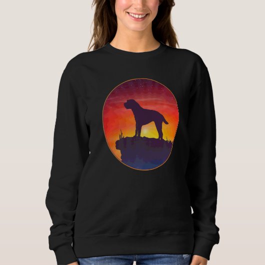 Border Terrier Dog Breed スウェットシャツ (正面)