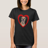 Border Terrier Dog Heart  Terrier Border Terrier   Tシャツ (正面)