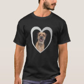 Border Terrier Dog Heart  Terrier Border Terrier   Tシャツ (正面)