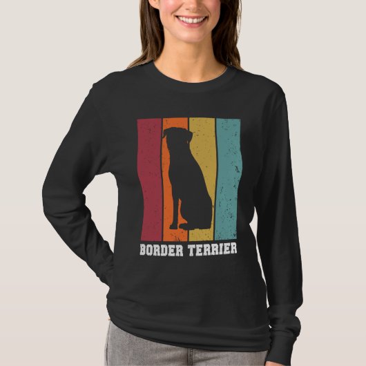 Border Terrier Vintage  1 Tシャツ (正面)