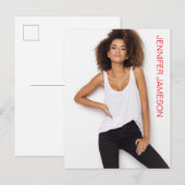 Borderless Actor Model Talent Promo Postcard ポストカード (正面/裏面)