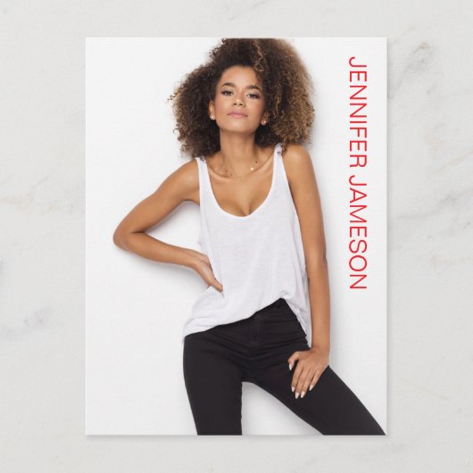 Borderless Actor Model Talent Promo Postcard ポストカード (正面)