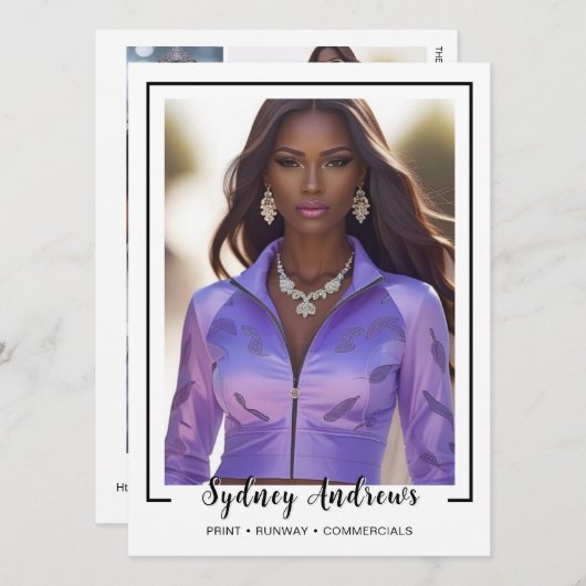 Borderline 4 Signature Modeling Comp Card 招待状 (正面/裏面)