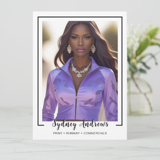 Borderline 4 Signature Modeling Comp Card 招待状 (スタンド正面)