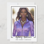 Borderline 4 Signature Modeling Comp Card 招待状 (正面)