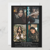 Borderline 5 Actor Model Talent Comp ZEDカード 案内状 (裏面)