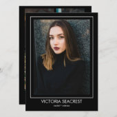 Borderline 5 Actor Model Talent Comp ZEDカード 案内状 (正面/裏面)