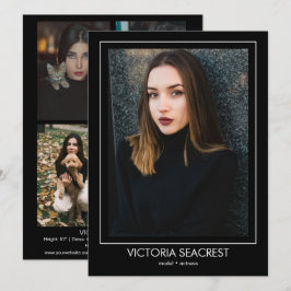 Borderline 5 Actor Model Talent Comp ZEDカード 案内状