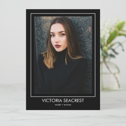 Borderline 5 Actor Model Talent Comp ZEDカード 案内状 (スタンド正面)