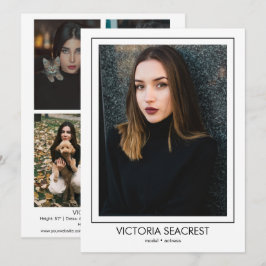 Borderline 5 Actor Model Talent Comp ZEDカード 案内状