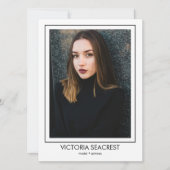 Borderline 5 Actor Model Talent Comp ZEDカード 案内状 (正面)