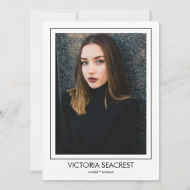 Borderline 5 Actor Model Talent Comp ZEDカード 案内状