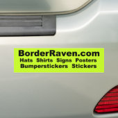 BorderRaven.comのバンパーステッカー バンパーステッカー (車上)