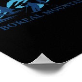 Boreal Mountain California Ski Resort Skiing Skier ポスター (角)