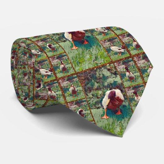 Bored Duck Photo Collage, Neck Tie ネクタイ (ロール)