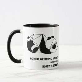 “Bored of Being Bored” Mug – Funny Panda Quote  マグカップ