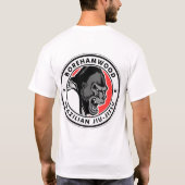 Borehamwood BJJクラブTシャツ(白い) Tシャツ (裏面)