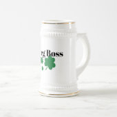 Borg Boss Irish Beer Stein - Perfect Gift ビールジョッキ (正面右)