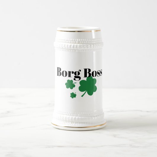 Borg Boss Irish Beer Stein - Perfect Gift ビールジョッキ (中央)