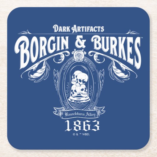 BORGIN & BURKES™ Dark Artifacts Store Graphic スクエアペーパーコースター (正面)