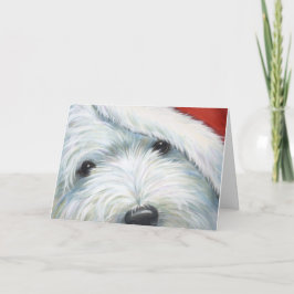 Borgo著"曖昧なサンタ"のWestieクリスマスカード シーズンカード