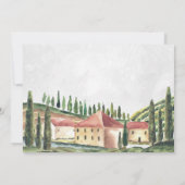 Borgo Corsignano | 旅程地図のご案内 招待状 (裏面)