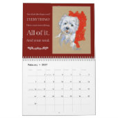 Borgo's The Artful Westie 2023 Calendar カレンダー (2月 2027)