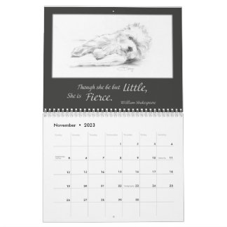 Borgo's The Artful Westie 2023 Calendar カレンダー