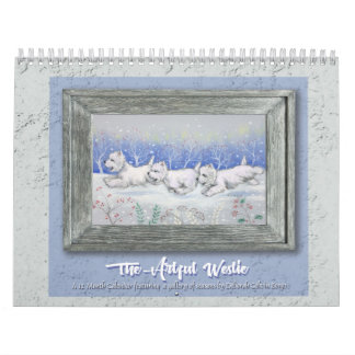 Borgo's The Artful Westie 2025 Calendar カレンダー
