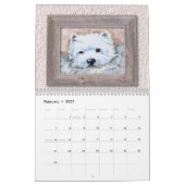 Borgo's The Artful Westie 2025 Calendar カレンダー (2月 2027)
