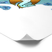 Borholm Blues Canvas Print – 時計回り ポスター (角)