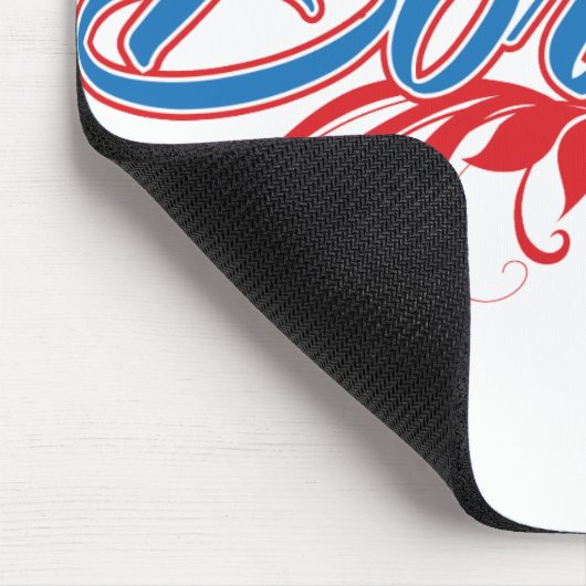 Boricuaの花柄 マウスパッド (コーナー)