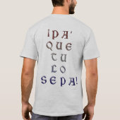 Boricua頂上 Tシャツ (裏面)