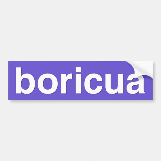 boricua バンパーステッカー (正面)