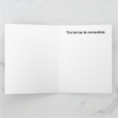 Boricua 100%プエルトリコ折り畳みグリーティングカード カード (内部)