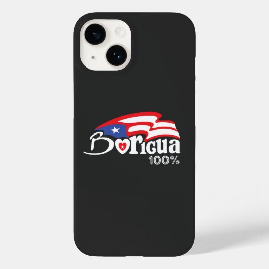Boricua 100% Puerto Rico iPhone 14ケース Case-Mate iPhoneケース (裏面)