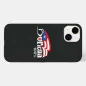 Boricua 100% Puerto Rico iPhone 14ケース Case-Mate iPhoneケース (裏面 (横))