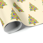 Boricua Christmas Tree Flag wrapping paper ラッピングペーパー (ロールコーナー)