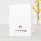 Boricua Graduation Card – Puerto Rico Flag Hostos カード (黄色い花)
