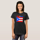 Boricua Roots Puerto Rico Pride PR Souvenir Puerto Tシャツ (正面フル)