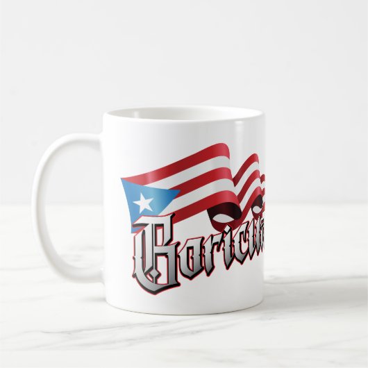 Boricua Strong コーヒーマグカップ (左)