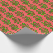 Boricua Sun Green Christmas wrapping paper ラッピングペーパー (角)