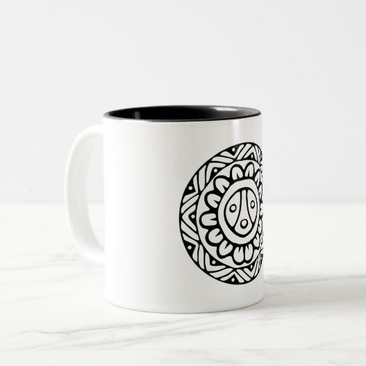 Borikénの先住民のマグ ツートーンマグカップ (正面左)