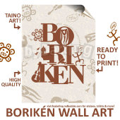 Boriken Puerto Rico Taino Wall Artダウンロードポスター ポスター