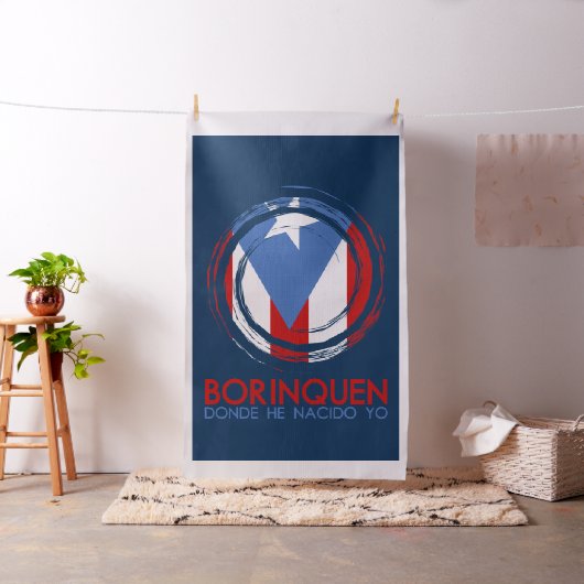 Borinquen: プエルトリコの旗 ファブリック (インサイチュ)