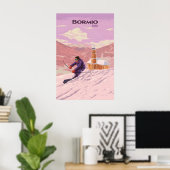 Bormio Ski Resort Travel Poster ポスター (ホームオフィス)
